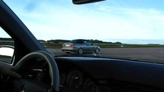 50300 Kmh Saab 93 Cab 430 HP Vs E55 AMG W210 400 HP No SC [upl. by Onifled29]