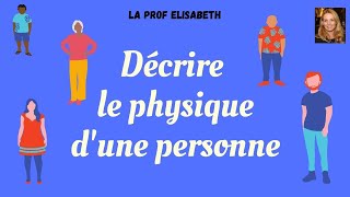 Comment décrire le physique dune personne en françaisNiveau A1 de FLE😍English subtitles available [upl. by Nodnar]