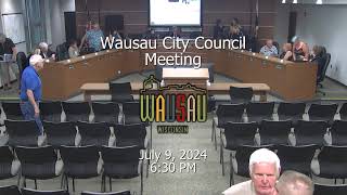 Wausau City Council Meeting  7924 [upl. by Aihsyt975]