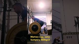 Martwy ciąg sumo bumpery 160kgx3 deadlift [upl. by Darken]