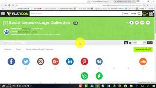 شرح موقع Flaticon لتنزيل الأيقونات المستخدمة في التصميم [upl. by Diarmid]