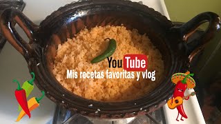 Receta de arroz rojo mexicano a mi estilo [upl. by Elmina806]