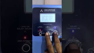 ASHAPOWER solar inverter 5kva48v basic amp Advance setting for Litpax 512V105ah lithium battery [upl. by Adnahsal]