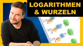 Logarithmen ohne Taschenrechner berechnen  Logarithmen und Wurzeln  Aufgabe 9 [upl. by Sidwell]