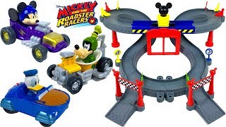 DISNEY JUNIOR MICKEY AND ROADSTER RACERS MICKEY EARS RACEWAY WITH EXCLUSIVE MICKEY RACER  UNBOXING [upl. by Aisor]