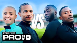 BAYERN MUNICH SPECIAL 🔥 LEROY SANE amp GEORGIA STANWAY vs FILLY amp HARRY PINERO  PRO VS PRODIRECT [upl. by Halda997]