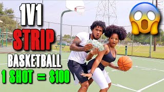 STRIP BASKETBALL WITH MY GIRLFRIEND 1 SHOT  100 [upl. by Gracie]