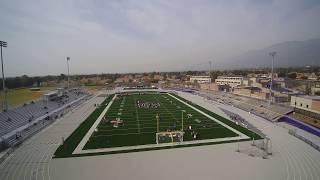 Rancho Cucamonga High School Stadium Aerial Drone Footage [upl. by Lesak]