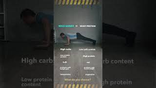 MASS GAINER vs WHEY PROTEIN fitness mealplan [upl. by Armat]