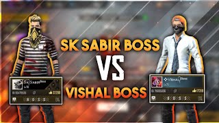 SK SABIR BOSS VS VISHAL BOSS CLASH SQUAD GAMEPLAY  FUNNY GAMEPLAY WITH ALEX BOSS  FREE FIRE BATT [upl. by Posehn]