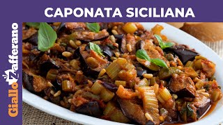 CAPONATA SICILIANA RICETTA ORIGINALE [upl. by Maighdlin]