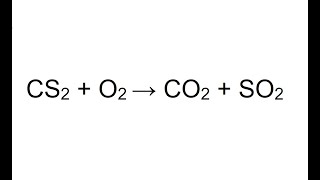 BALANCEAMENTO DE EQUAÇÕES CS2  O2 → CO2  SO2 [upl. by Jeunesse]