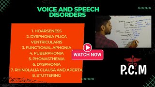 voice and speech disorders primecoremedicos horseness speechdisorder disphonia voice [upl. by Franck774]