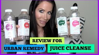 BEST JUICE CLEANSE  URBAN REMEDY REVIEW [upl. by Zsa Zsa]