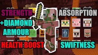 OVERPOWERED ZOMBIE PIGMAN VS ALL RANGED MOBS  MINECRAFT [upl. by Battista]