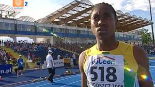 Caster Semenya in Bydgoszcz 2008 [upl. by Hoeve890]