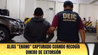 Alias quotEnanoquot capturado cuando recogía dinero de extorsión [upl. by Merrel]