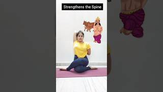 Gomukhasanayoutube ytshorts shorts yoga asana energy stretchyourself YoginiBharti [upl. by Nyleikcaj]