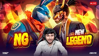 NG vs NEW LEGEND  💀 1 vs 5 HARDEST GUILD TEST 🥵 nonstopgaming free fire live [upl. by Selry]