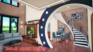 3040 duplex house plan  3 bedroom duplex house design  manis home [upl. by Akilaz]