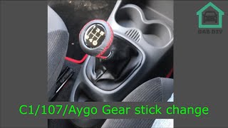 C1107Aygo Gear stick knob change and sloppy gearstick fix [upl. by Frayne]