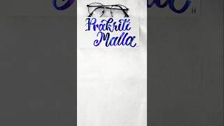 Prakriti Malla💕shorts calligraphy lettering art name calligraphystyles calligraphyhandwriting [upl. by Hera]