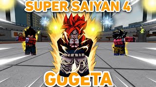 GOGETA SUPER SAIYAN 4 MOVESET IS TOO OP IN Heros Battlegrounds [upl. by Leind381]