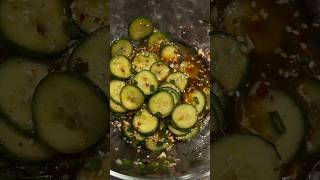 Asian Cucumber Salad recipe 🥒 shorts asmr [upl. by Ailgna]