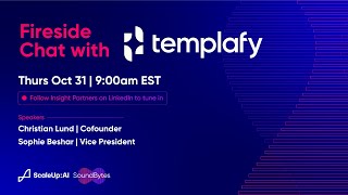 Fireside Chat with Templafy Cofounder Christian Lund and VP Sophie Beshar [upl. by Remo]