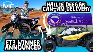 HAILIE DEEGAN CAN AM DELIVERY  ELI BIKE WINNER ANNOUCED [upl. by Elbert277]