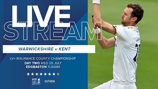 🔴 LIVE  Warwickshire vs Kent  County Championship  Day Two [upl. by Durstin]