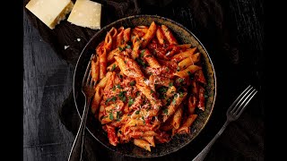 Pasta Arrabiata  OhMyFoodness [upl. by Einaj315]