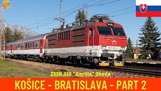 Cab Ride Poprad Tatry  Žilina Košice  Bratislava 23 Slovakia train drivers view 4K [upl. by Curhan583]