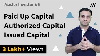 Paid Up Capital Authorized Capital amp Issued Share Capital  6 MASTER INVESTOR [upl. by Nomelihp420]