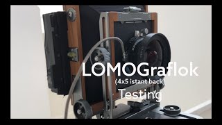 Large Format Photography  LOMOGraflok4x5 istant back testing [upl. by Aramen378]