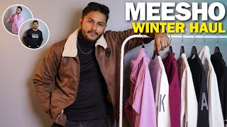 Top 10 Best HoodieSweatshirt Under ₹500 For Men 🔥 MEESHO WINTER HAUL  Zahid Akhtar [upl. by Nivlem]