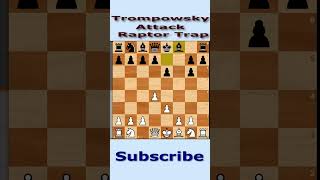 Trompowsky Attack  Raptor Trap chesschessgame chesstactics short shorts viral trending [upl. by Ifar22]