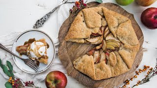 Homemade Apple Galette Recipe Apple Crostata [upl. by Anita]