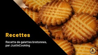 Recette de galettes bretonnes par JustInCooking [upl. by Derriey828]