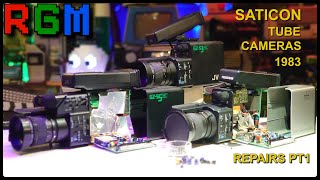 JVC GZS5 GZS3 FERGUSON VIDEOSTAR 3V44 SATICON VIDEO CAMERA REPAIRS Part 1 Leaking capacitors [upl. by Hung818]