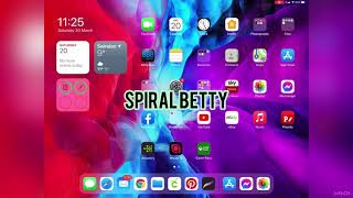 Spiral Betty tutorial using iPad [upl. by Sissel552]