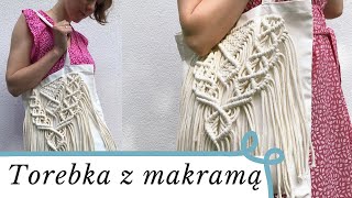 Torebka z makramą  MAKRAMA  Jak zrobić torbę ze sznurka Torebka w stylu boho DIY Macrame Bag [upl. by Omor155]