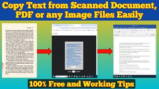 How to Copy Text from Scanned Document to Word [upl. by Nraa]