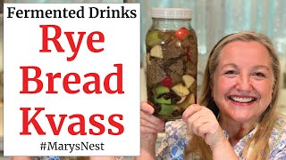 How to Make Kvass  Traditional Rye Bread Kvass Recipe  Probiotic Drink [upl. by Leugar588]