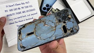 How i Restore Destroyed iPhone 13 Pro Max Cracked Phone Restoration [upl. by Annawek]