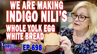 WE ARE MAKING INDIGO NILIS WHOLE YOLK EGG WHITE BREAD  WEIGHT LOSS  KETO [upl. by Cyd607]