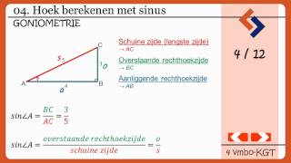 04 Hoek berekenen met sinus [upl. by Annehs]