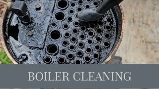 Boiler Cleaning  SO MUCH GRIME and A SURPRISE [upl. by Porcia]