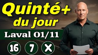 PRONOSTIC PMU QUINTÉ PLUS DU VENDREDI 01 NOVEMBRE À LAVAL RÉUNION 1 COURSE 4 [upl. by Analaj987]