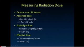 Measurement of radiation Exposure Air Kerma Absorbed dose Equivalent dose and Effective dose [upl. by Eirojam947]